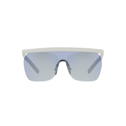Giorgio Armani Men's Sunglasses – White Acetate Frame, Blue Lenses