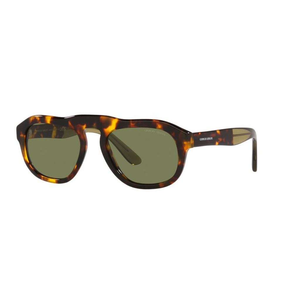 Giorgio Armani Women’s Sunglasses – Brown Acetate Frame, Green Lenses
