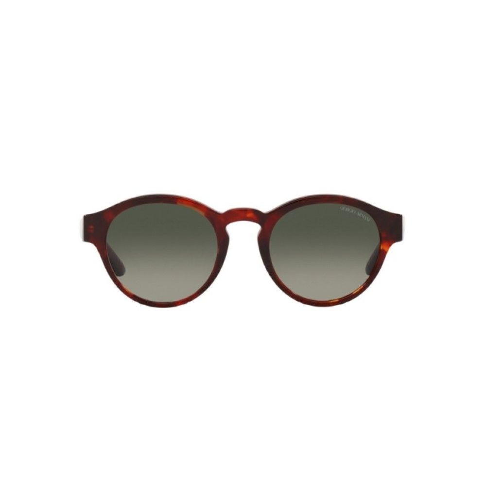 Giorgio Armani Women’s Sunglasses – Red Acetate Frame, Grey Gradient Lenses