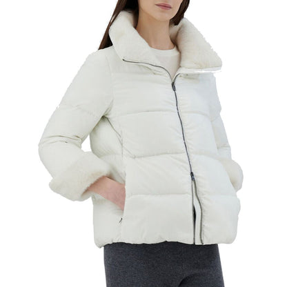 Herno Women's Padded Jacket with Faux Fur Collar