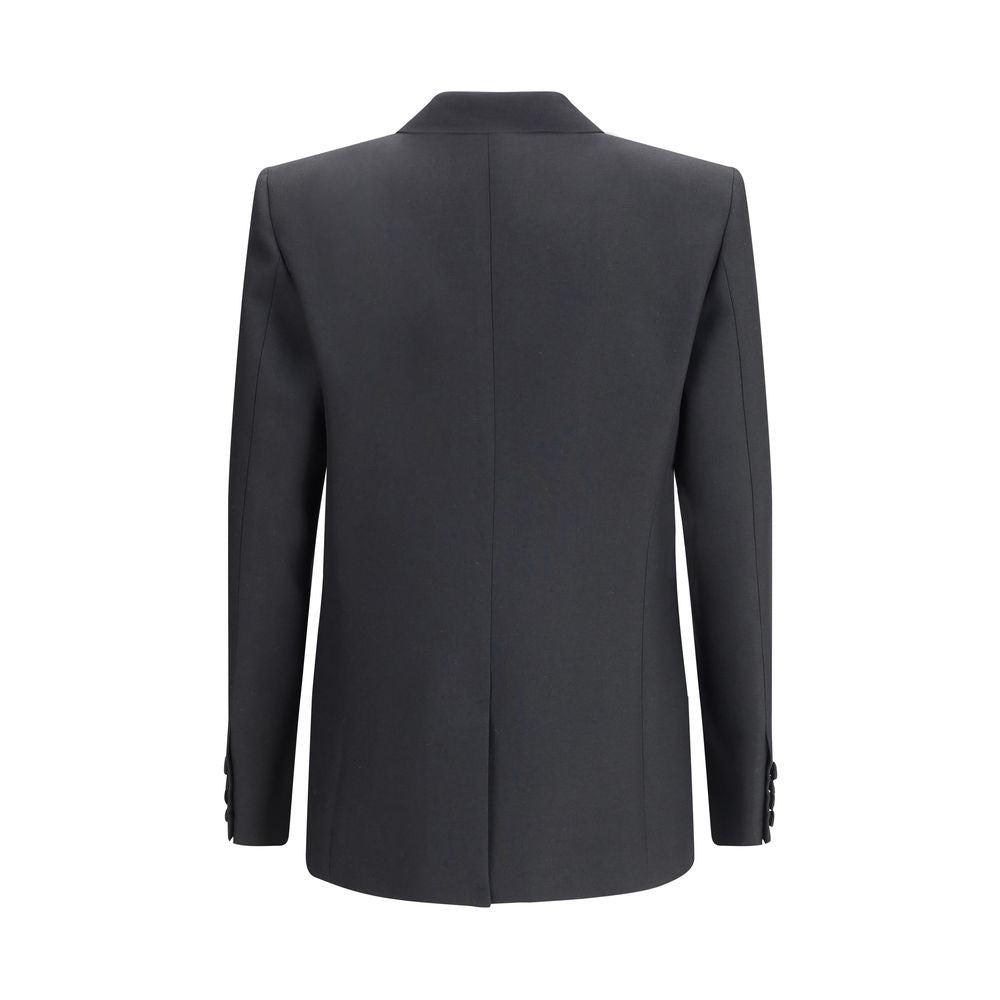Valentino Black Double Breasted Wool Blazer for Men