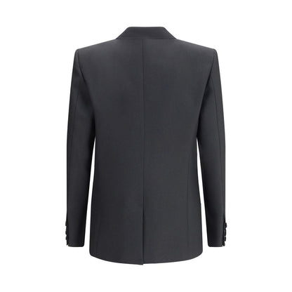 Valentino Black Double Breasted Wool Blazer for Men