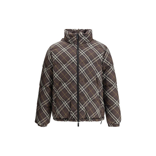 Burberry Reversible Brown Check Snowdon Puffer Jacket