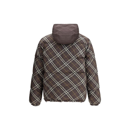 Burberry Reversible Brown Check Snowdon Puffer Jacket