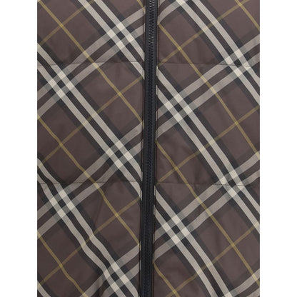 Burberry Reversible Brown Check Snowdon Puffer Jacket
