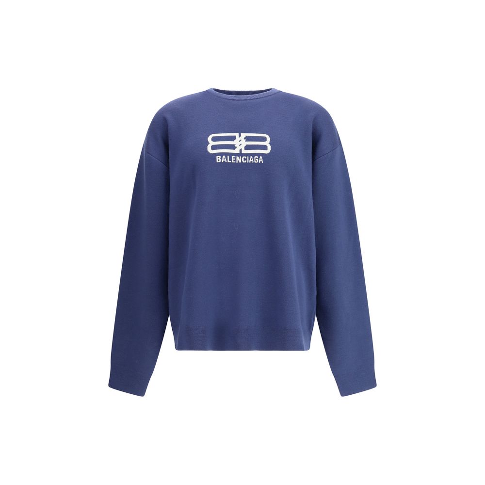Balenciaga Blue Crewneck Sweatshirt