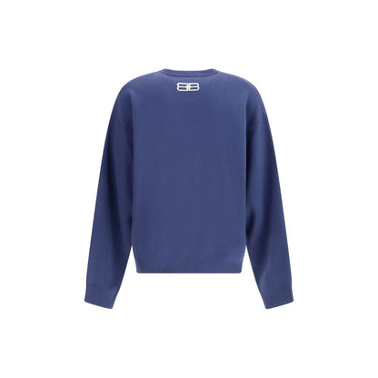Balenciaga Blue Crewneck Sweatshirt