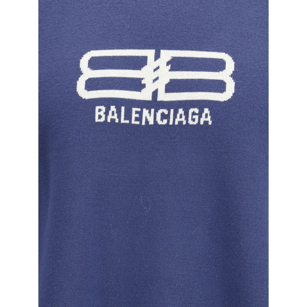 Balenciaga Blue Crewneck Sweatshirt