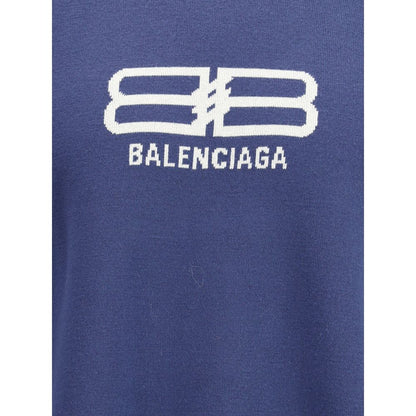Balenciaga Blue Crewneck Sweatshirt