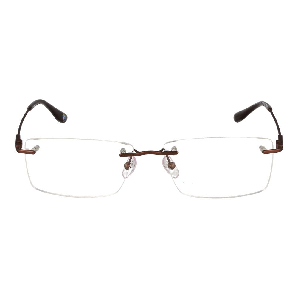 BMW Men's Optical Glasses – Brown Rectangle Frame, 56mm