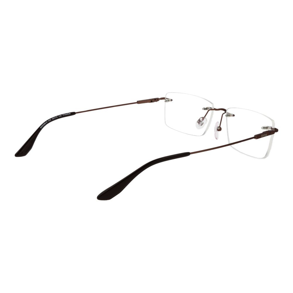 BMW Men's Optical Glasses – Brown Rectangle Frame, 56mm