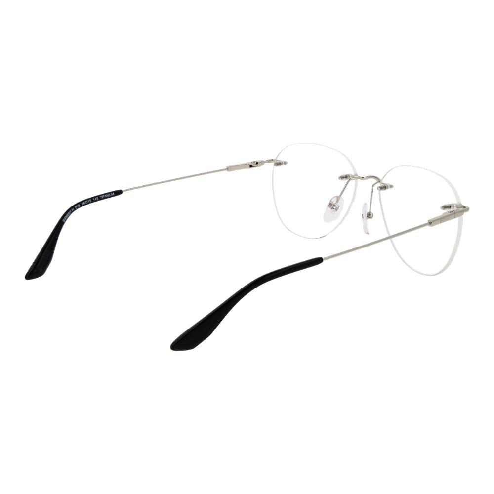BMW Men's Optical Glasses – Silver Panto Frame, 56mm