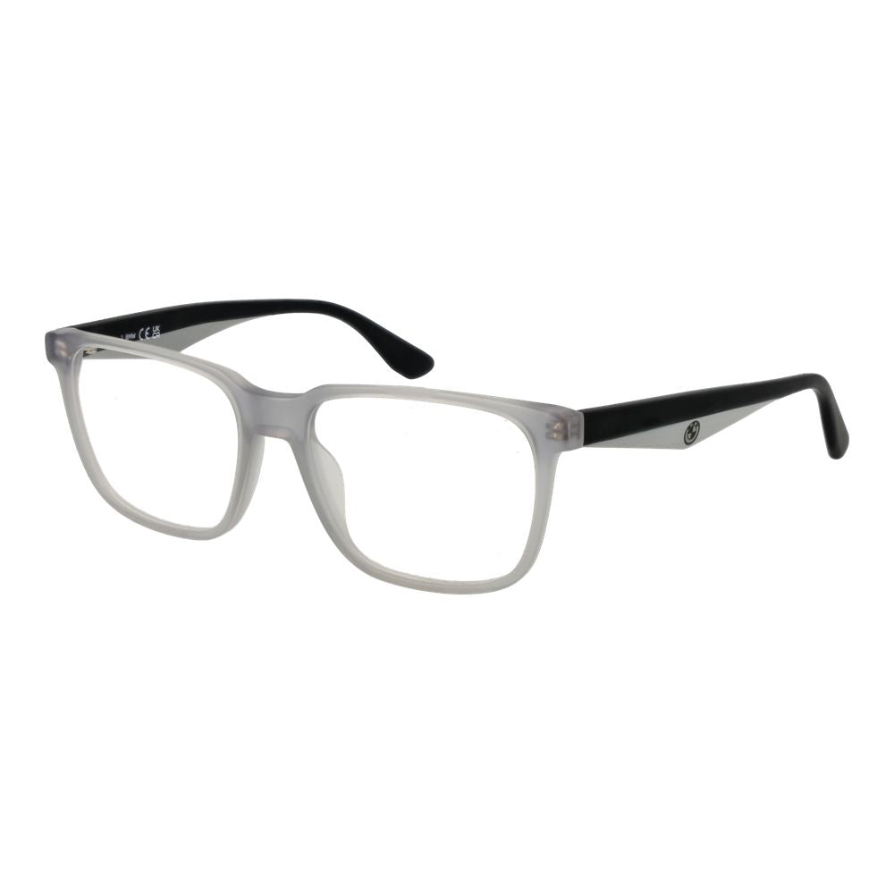 BMW Men’s Optical Glasses – White Full-Rim Frame, 55mm