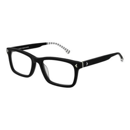 Lozza Black Men's Optical Glasses – Full-Rim Rectangle Frame