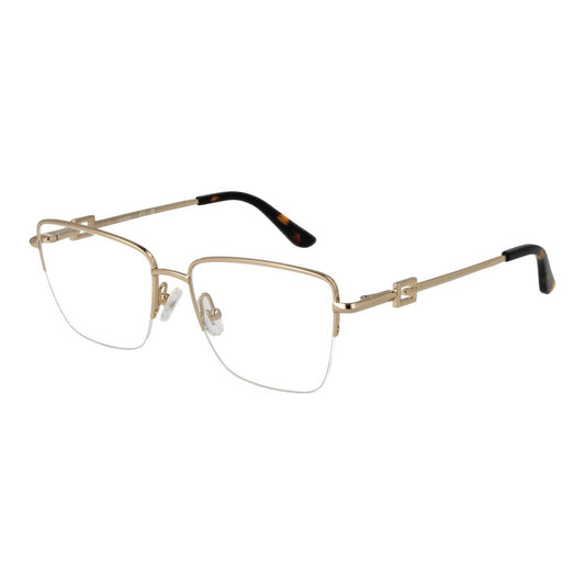Guess Women’s Optical Glasses – Gold Rectangle Frame, 53mm