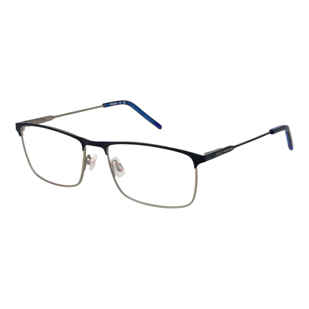 Hugo Boss Men's Optical Glasses – Blue Browline Frame, 56mm