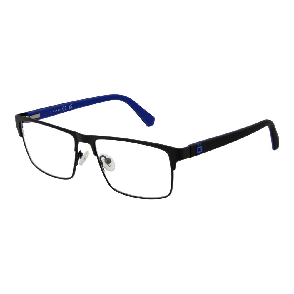 Guess Men’s Optical Glasses – Black Full-Rim Frame, 55mm