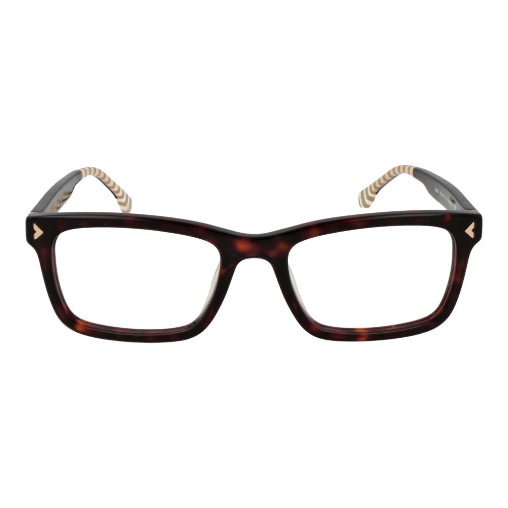 Lozza Brown Men’s Optical Glasses – Full-Rim Rectangle Frame