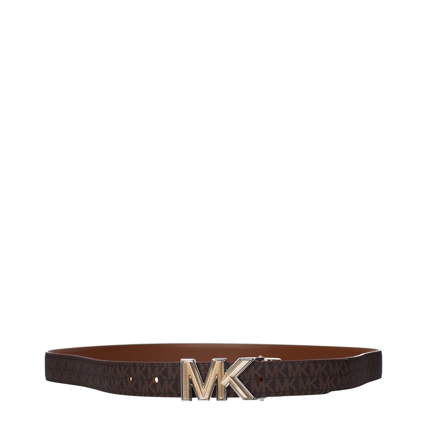 Michael Kors Brown Fabric Belt - Versatile Everyday Essential