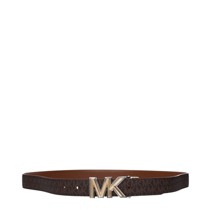 Michael Kors Brown Fabric Belt - Versatile Everyday Essential