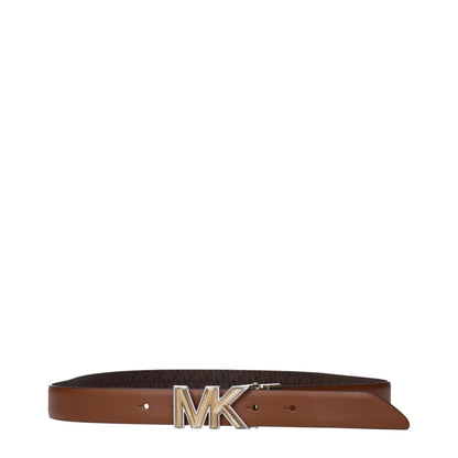 Michael Kors Brown Fabric Belt - Versatile Everyday Essential