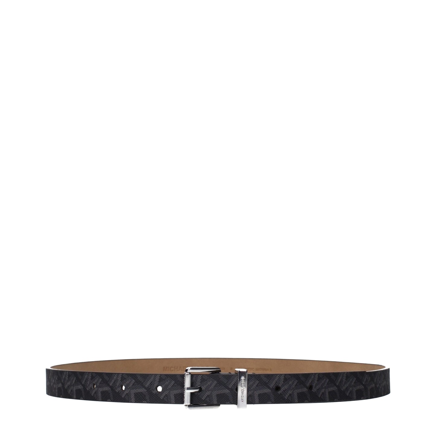 Michael Kors Gray Fabric Regular Belt