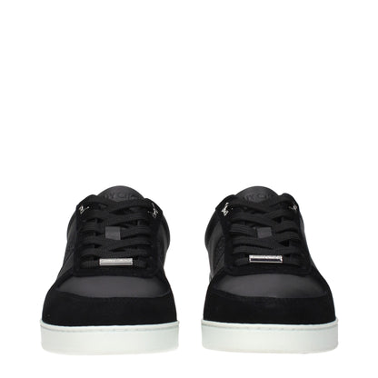 Jimmy Choo Black Leather Low Top Trainers for Women