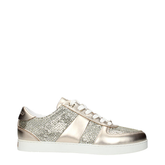 Jimmy Choo Gold Leather Sneakers: Elevate Your Luxe Street Style