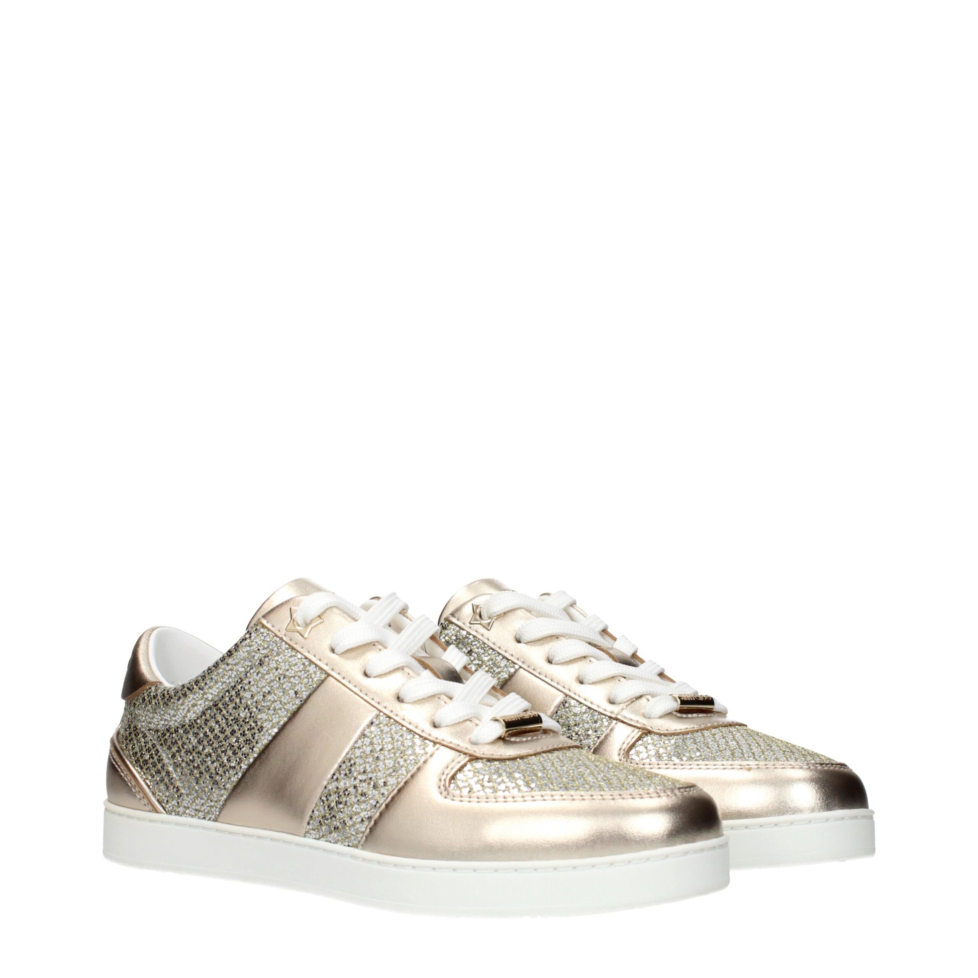 Jimmy Choo Gold Leather Sneakers: Elevate Your Luxe Street Style