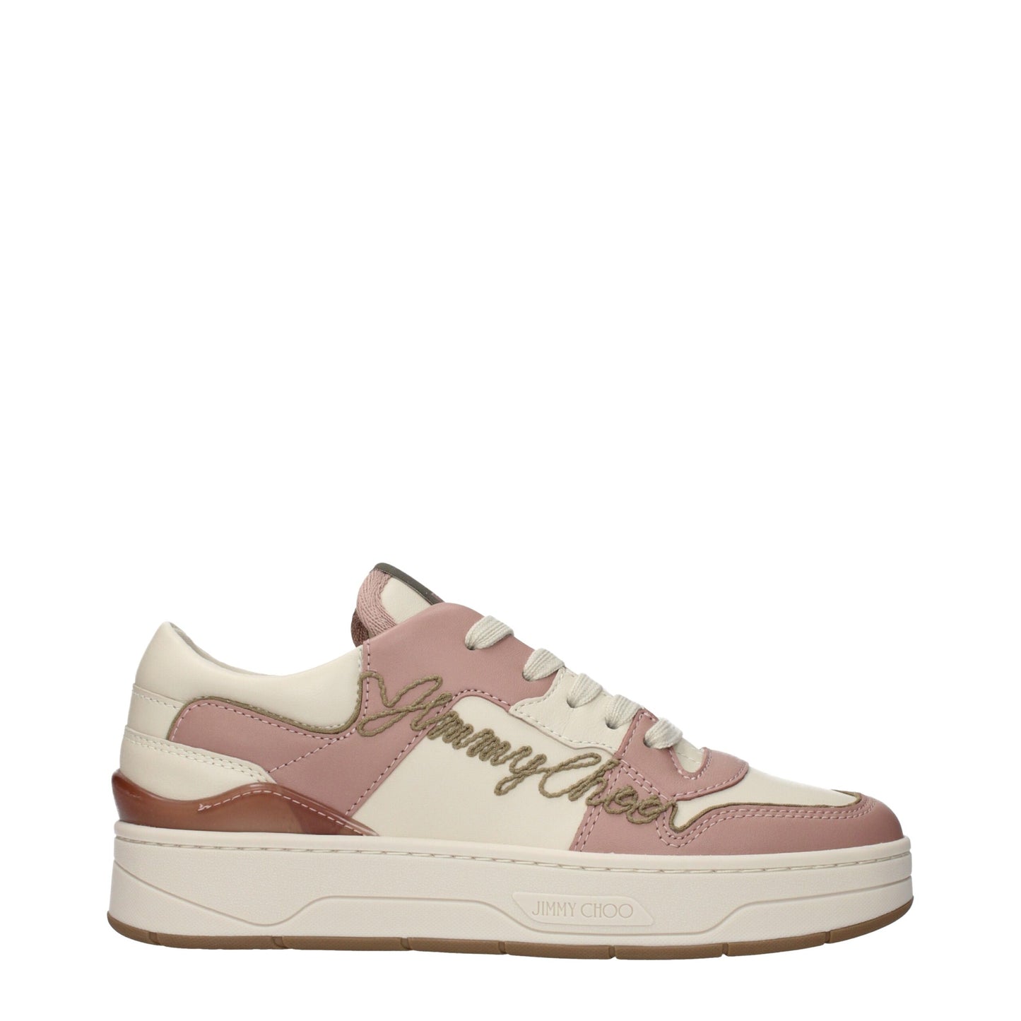 Jimmy Choo Pink Leather Low Tops: Effortless Glamour Meets Everyday Chic