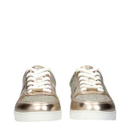 Jimmy Choo Gold Leather Sneakers: Elevate Your Luxe Street Style