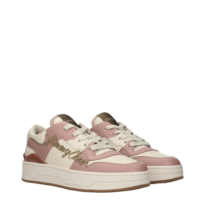 Jimmy Choo Pink Leather Low Tops: Effortless Glamour Meets Everyday Chic