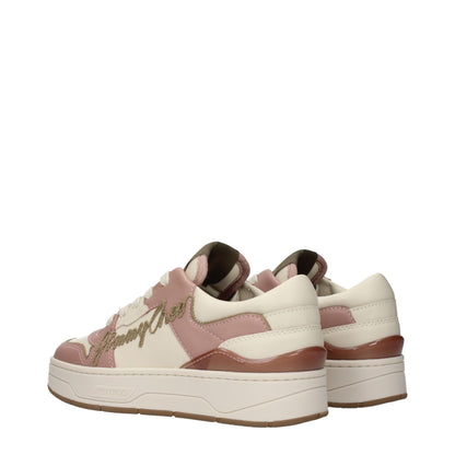 Jimmy Choo Pink Leather Low Tops: Effortless Glamour Meets Everyday Chic