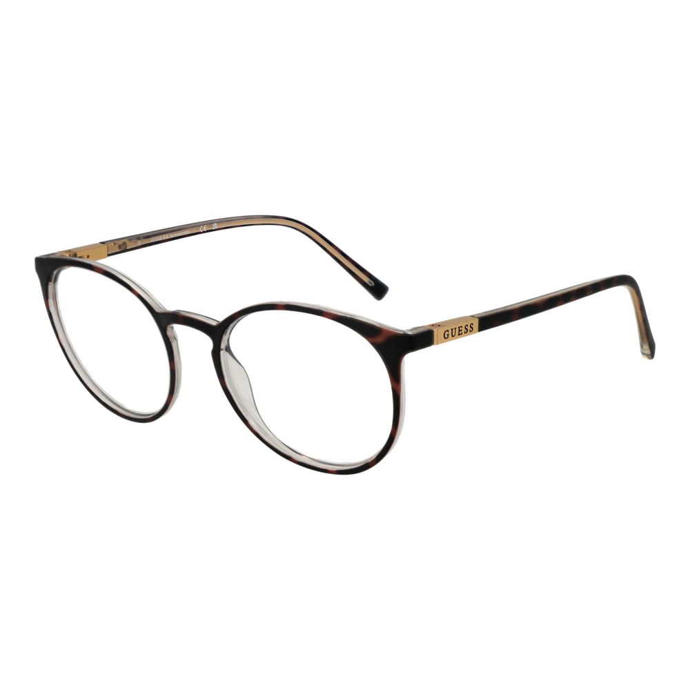 Guess Brown Unisex Optical Glasses – Round Full-Rim Frame, 52mm