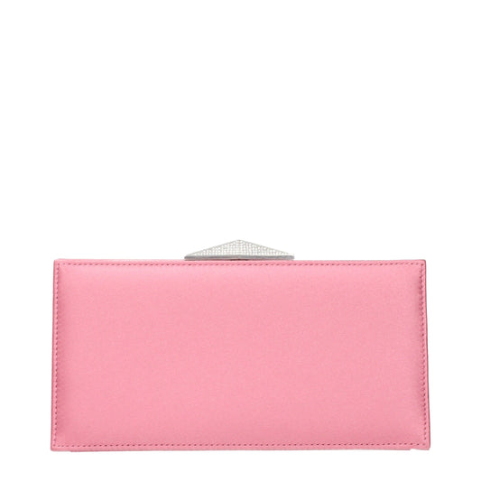 Jimmy Choo Pink Satin Clutch Bag
