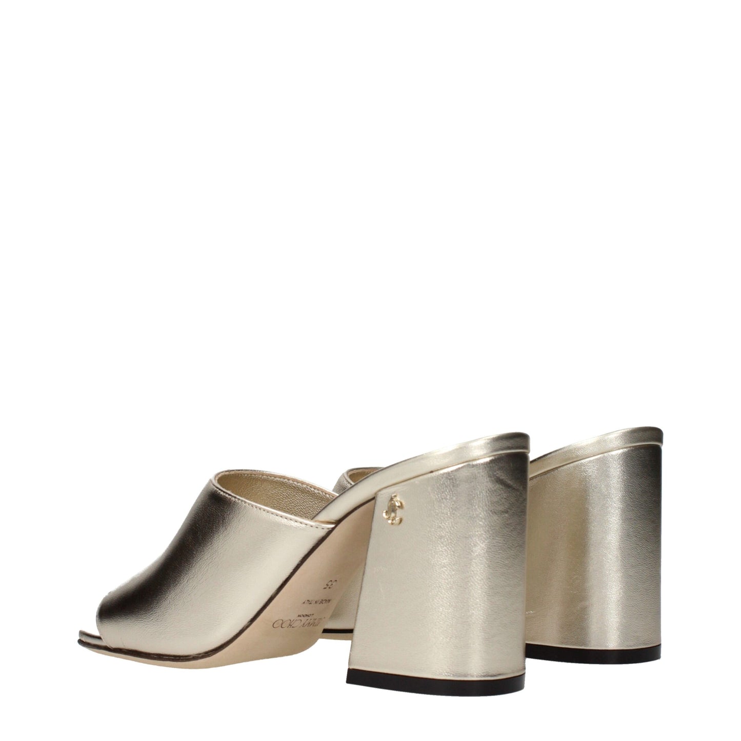 Jimmy Choo Gold Leather Platforms - Skyla