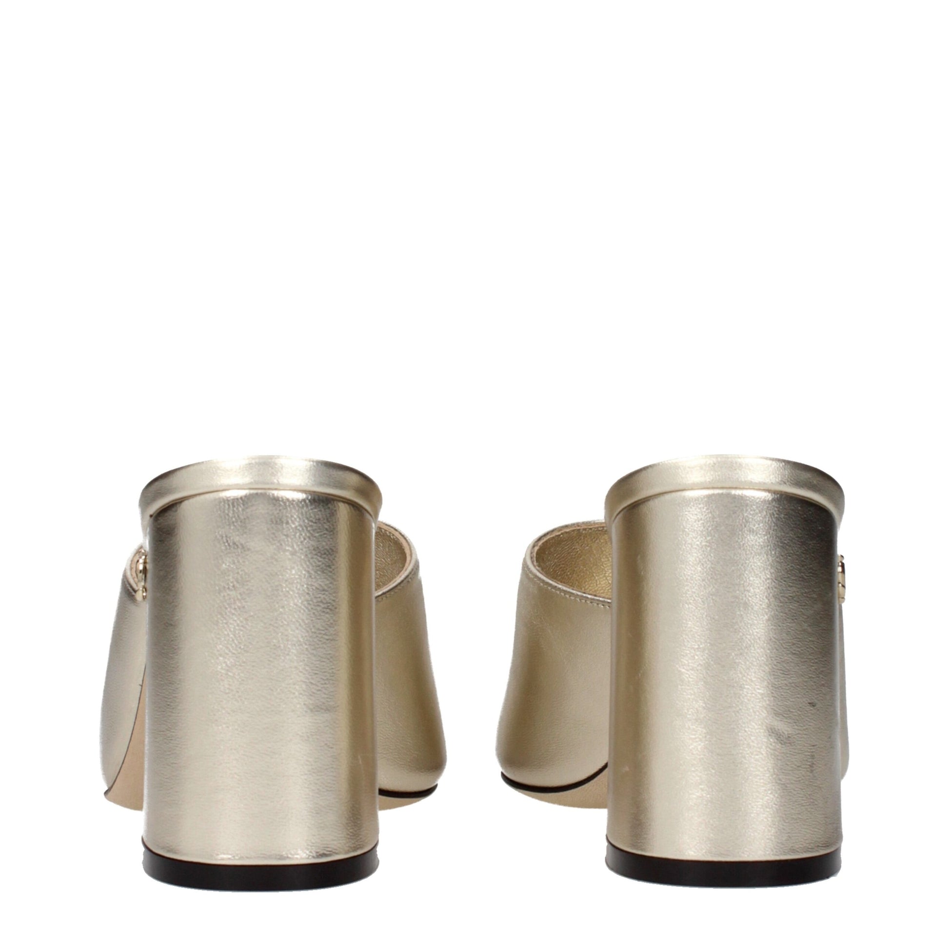 Jimmy Choo Gold Leather Platforms - Skyla