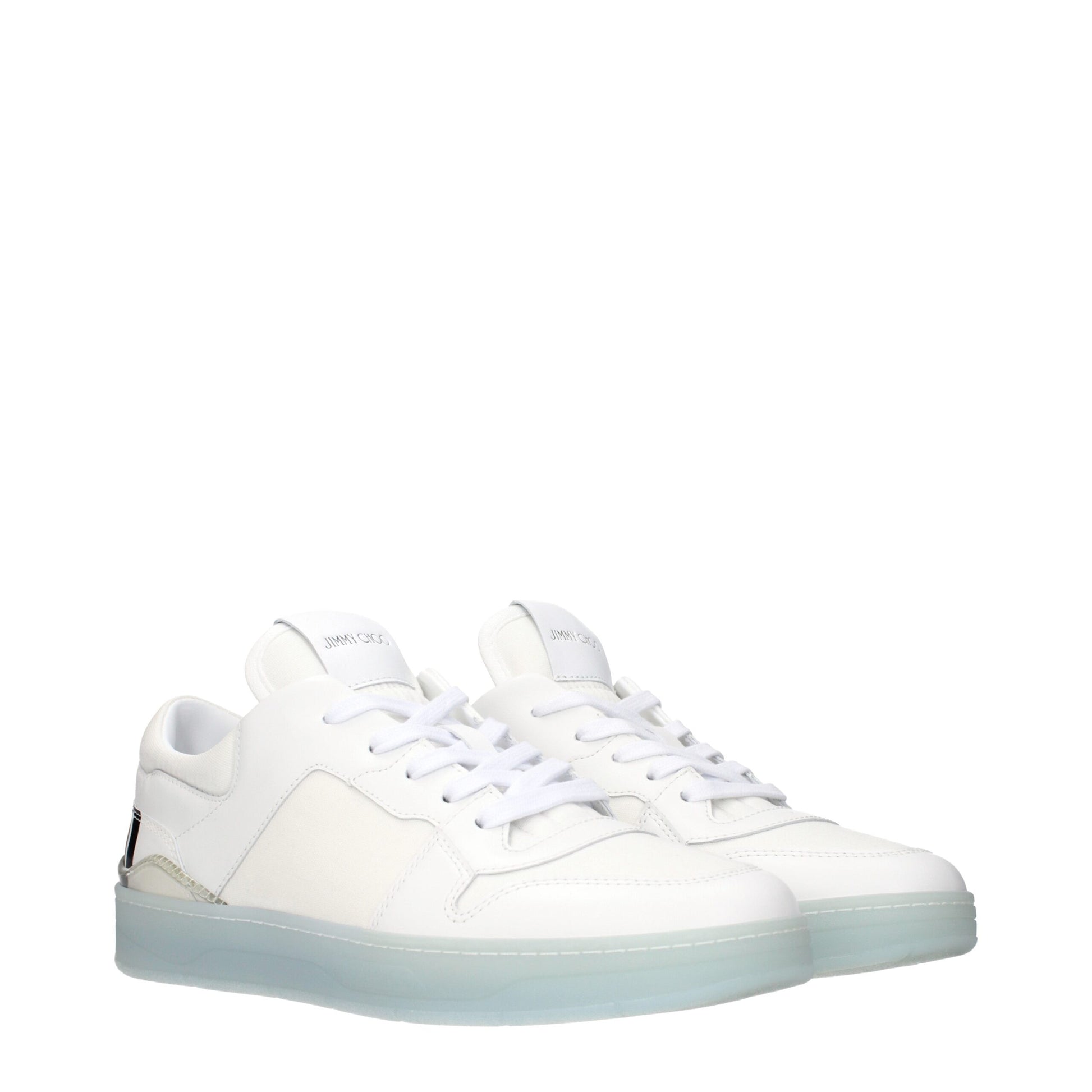 Jimmy Choo White Leather Low Tops - Elevate Your Elegance
