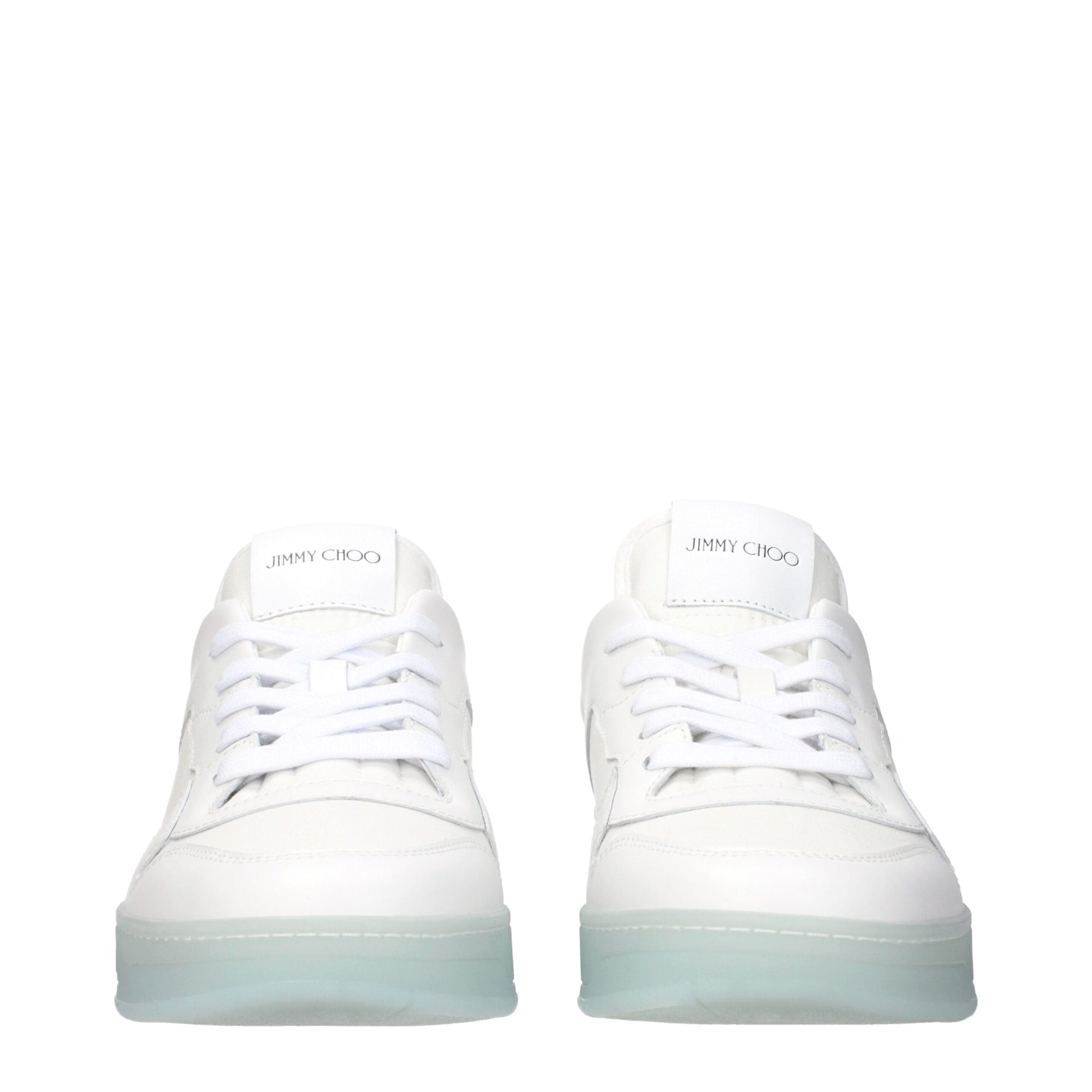 Jimmy Choo White Leather Low Tops - Elevate Your Elegance