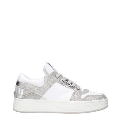 Jimmy Choo White Leather Low Tops – Luxe Elegance Redefined