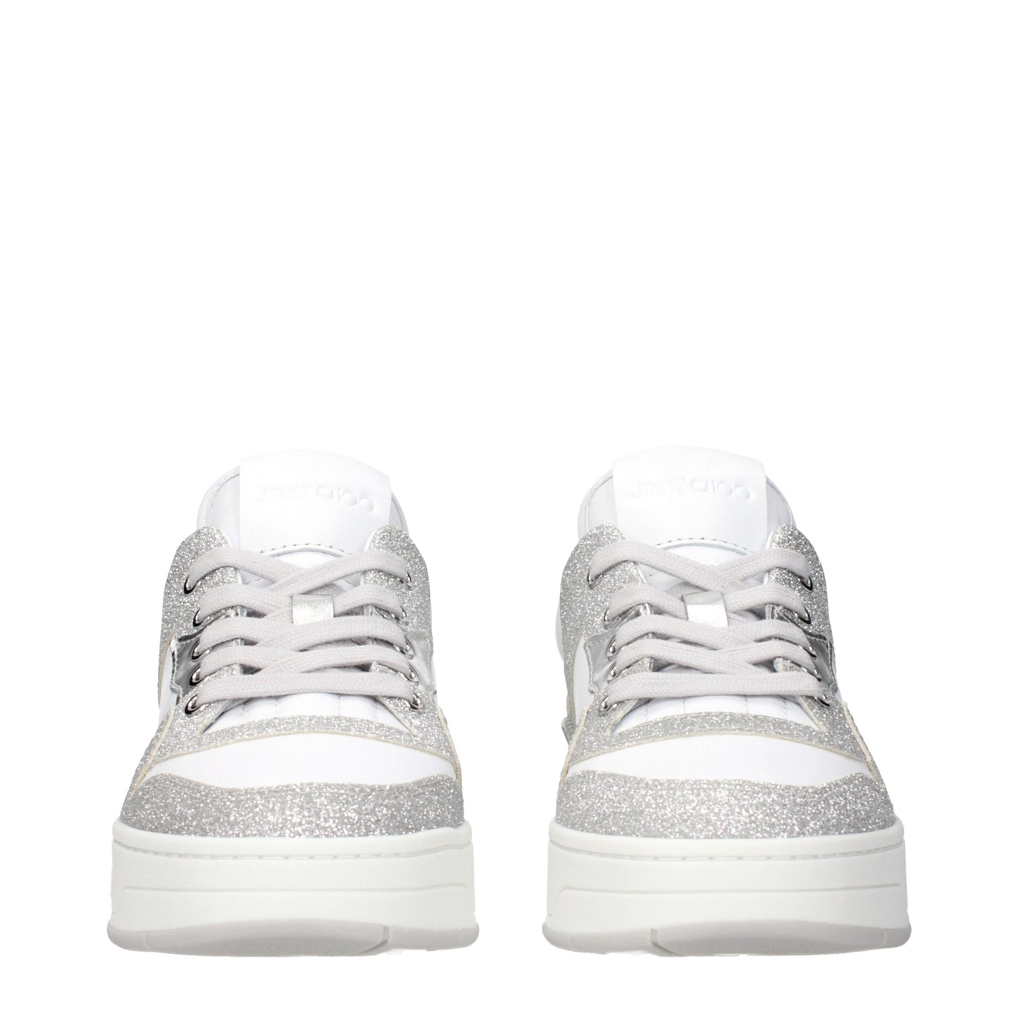 Jimmy Choo White Leather Low Tops – Luxe Elegance Redefined