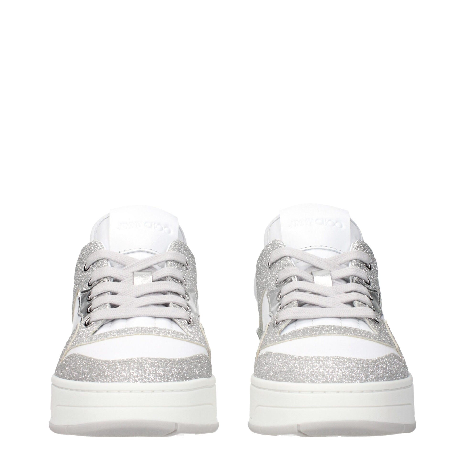 Jimmy Choo White Leather Low Tops – Luxe Elegance Redefined