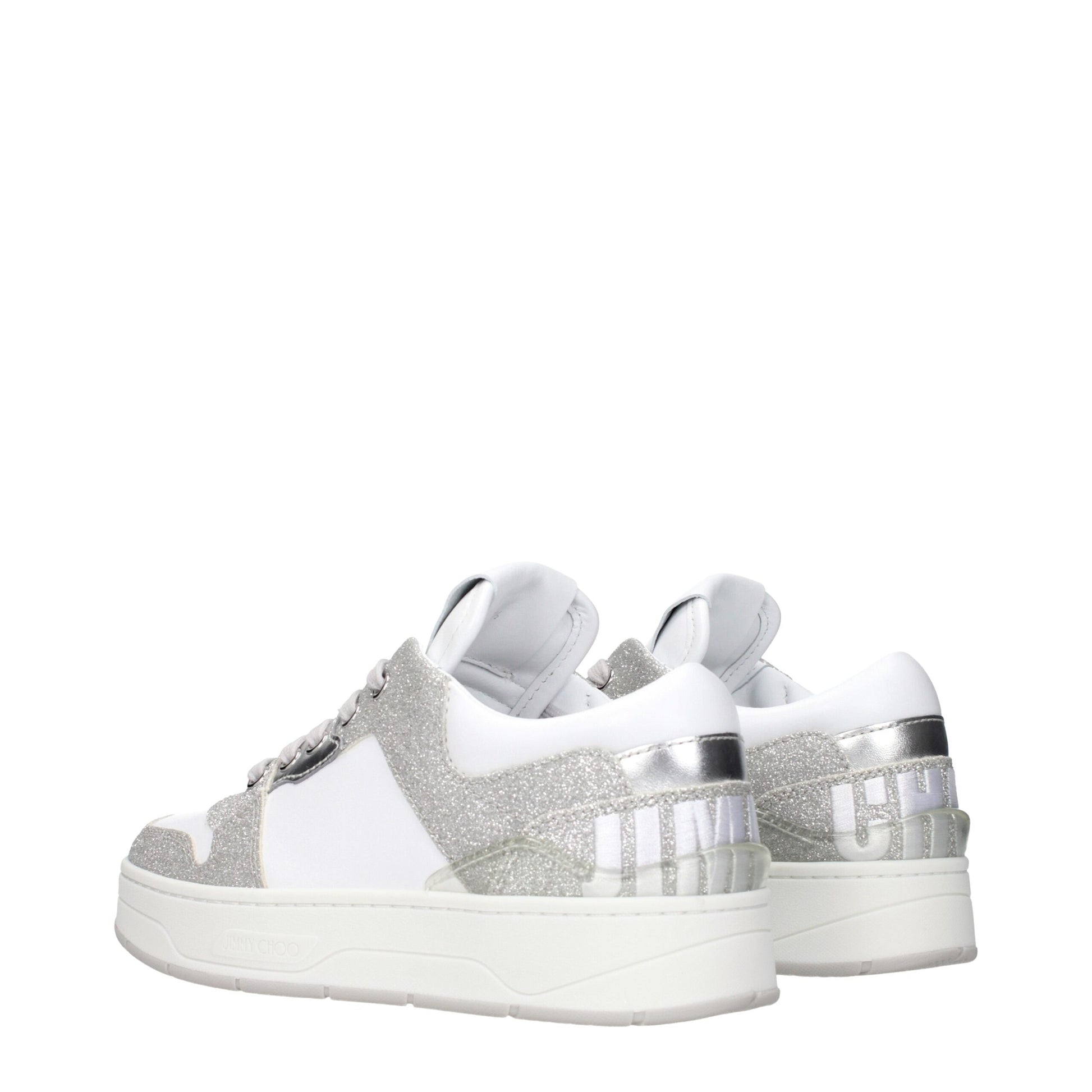 Jimmy Choo White Leather Low Tops – Luxe Elegance Redefined