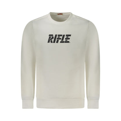 Rifle White Cotton Sweatshirt - Classic Comfort Redefined