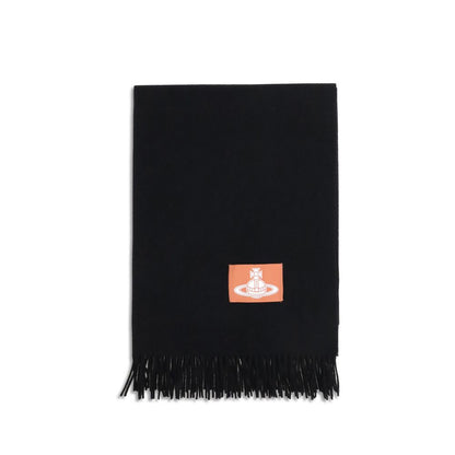 Vivienne Westwood Black Wool Scarf – A Statement of Elegance and Edge