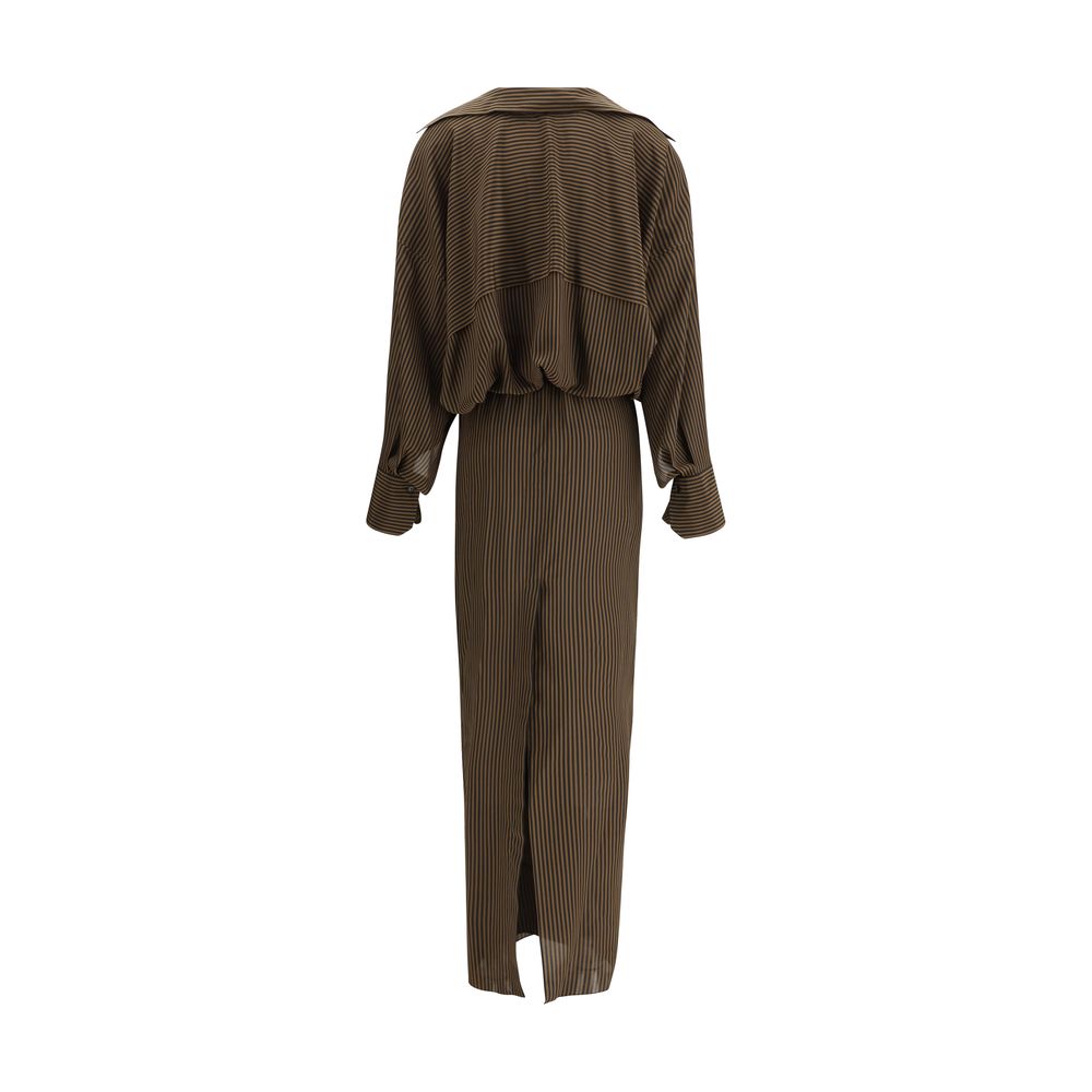 Petar Petrov The Serenade Green Maxi Shirt Dress