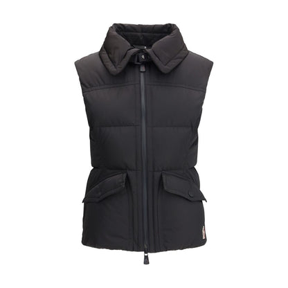 Moncler Grenoble Black Hallaine Gilet Padded Vest for Women