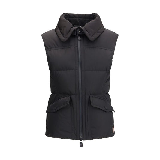 Moncler Grenoble Black Hallaine Gilet Padded Vest for Women