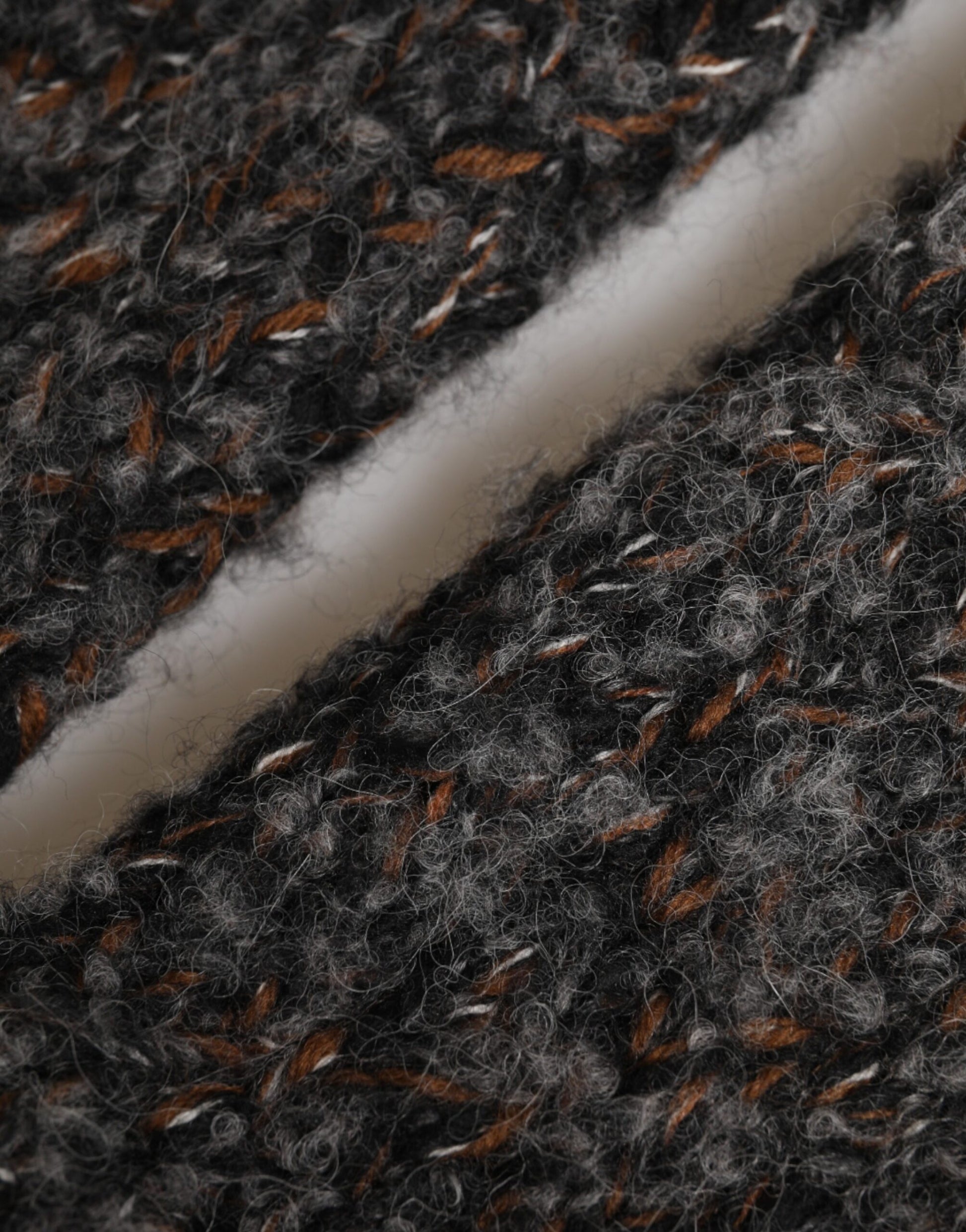 Dolce & Gabbana Gray Virgin Wool Knitted Fingerless Gloves for Men