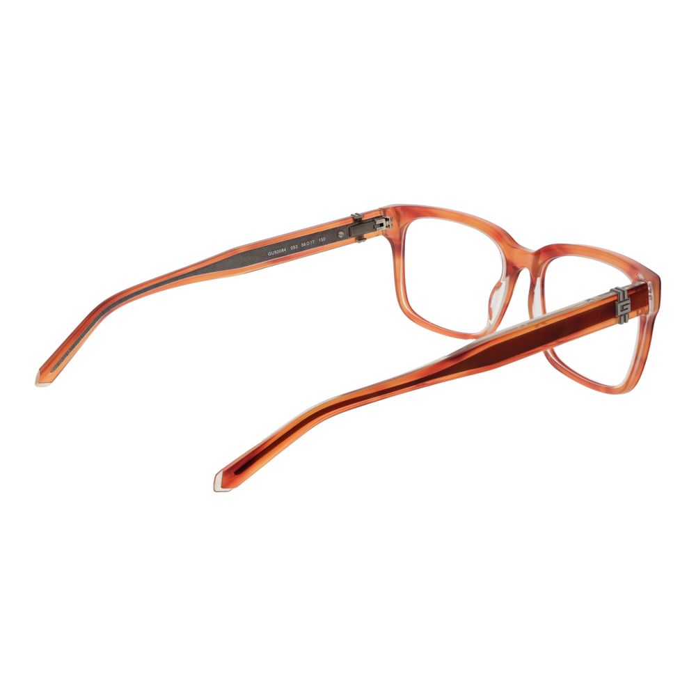 Guess Orange Men’s Optical Glasses – Rectangle Full-Rim Frame, 56mm